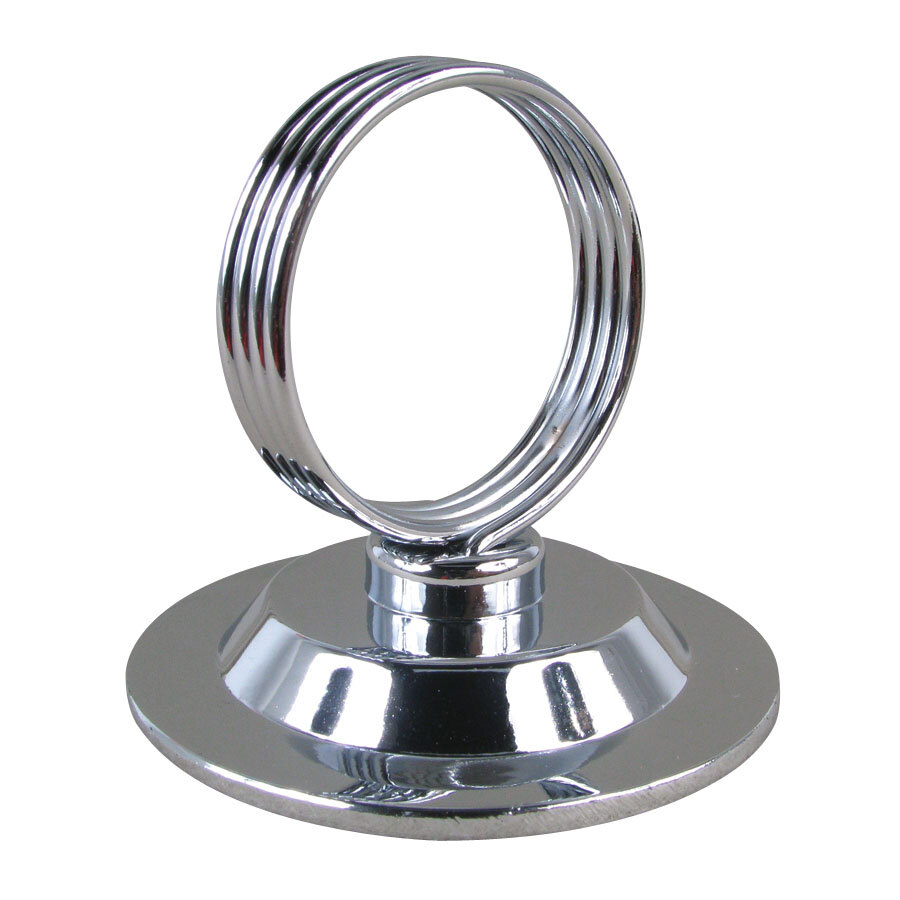 2 1/2" Stainless Steel Heavy Base RingType Menu / Card Holder