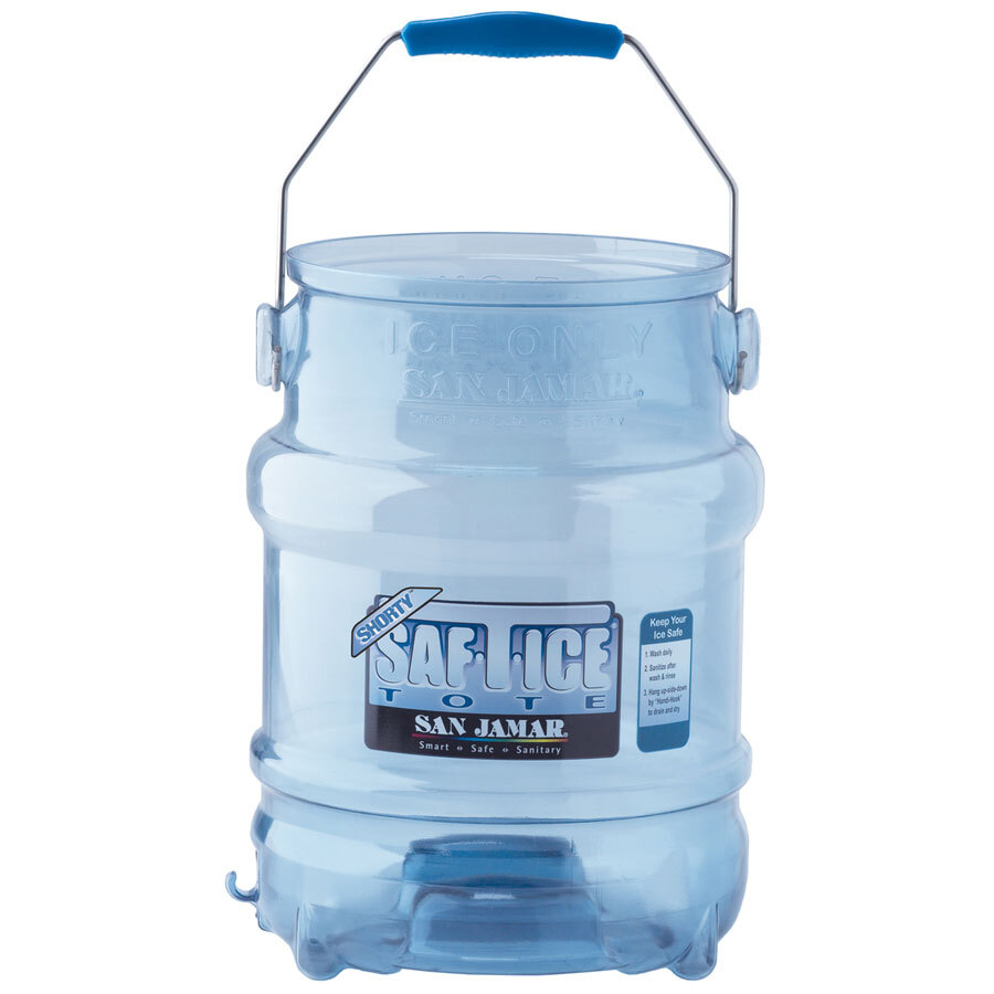 San Jamar SI6100 Shorty SafTIce 5 Gallon Ice Tote