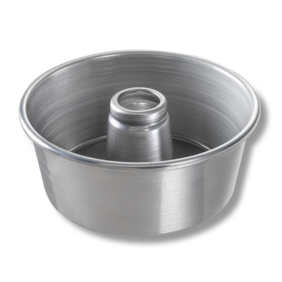 Chicago Metallic 46550 9 1/2" Aluminum Angel Food Cake Pan 4" Deep