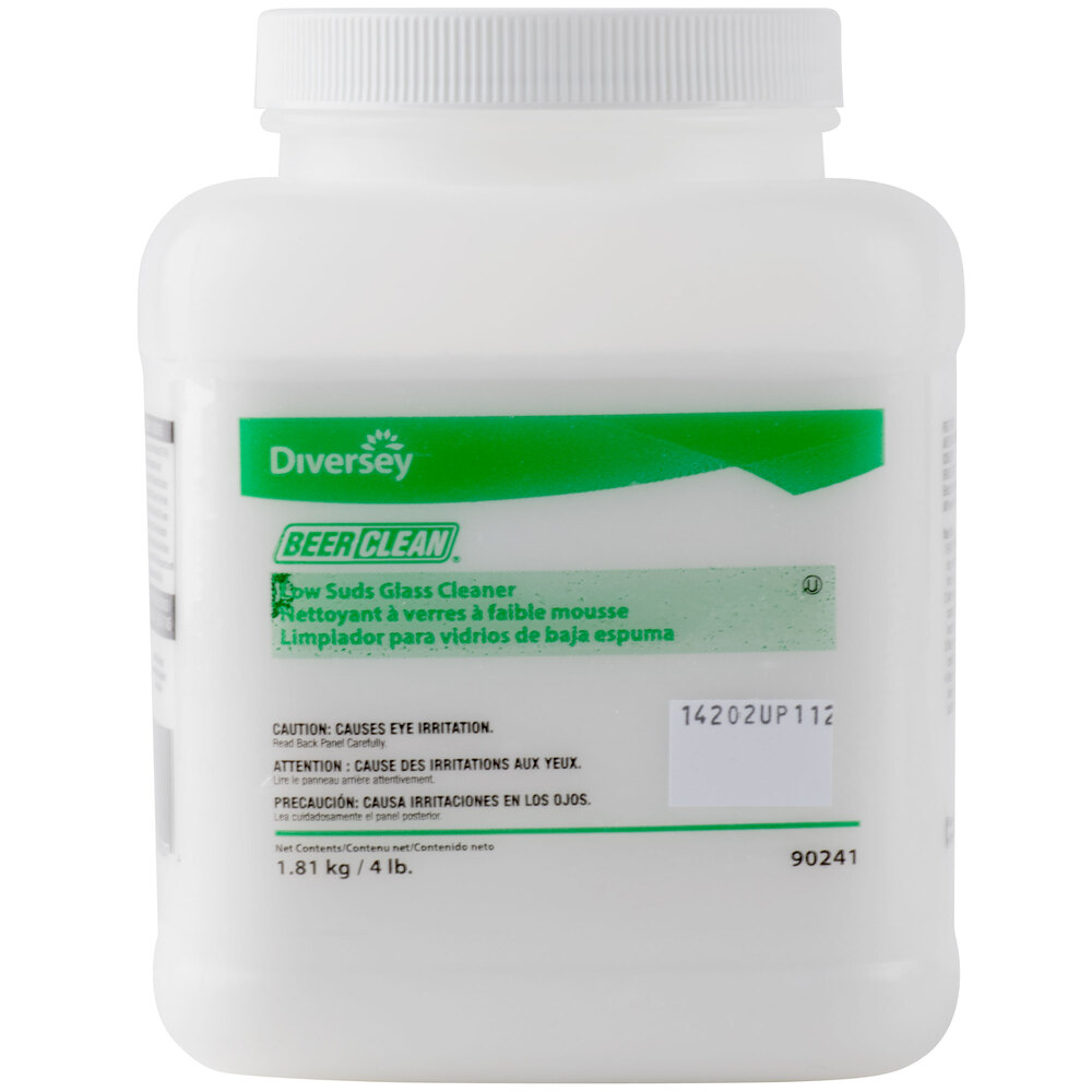 Diversey 990241 Beer Clean Bar Glass Cleaner Low Suds Formula 2 4 lb