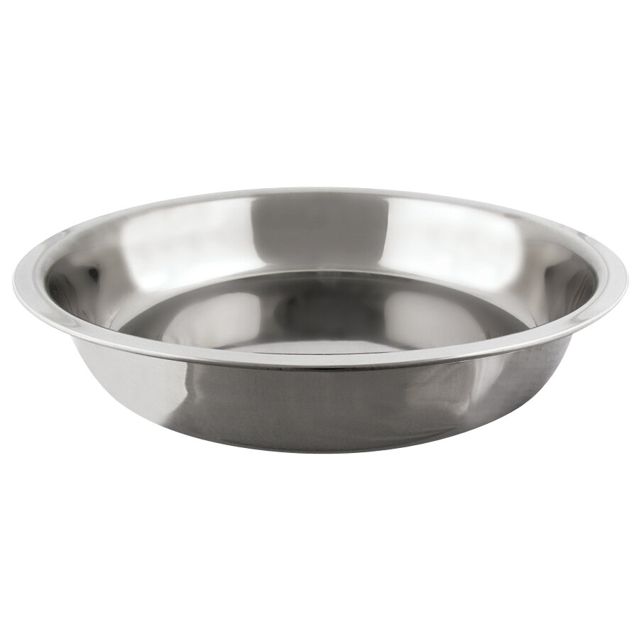 Vollrath 46073 6 Qt. Round Dripless Water Pan Stainless Steel