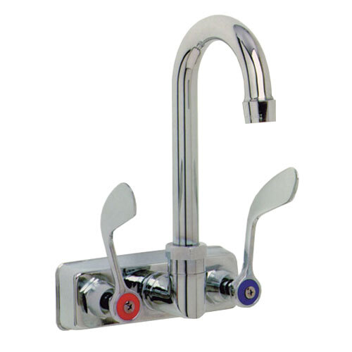 8" Wall Mounted Gooseneck Faucet with 4" Centers