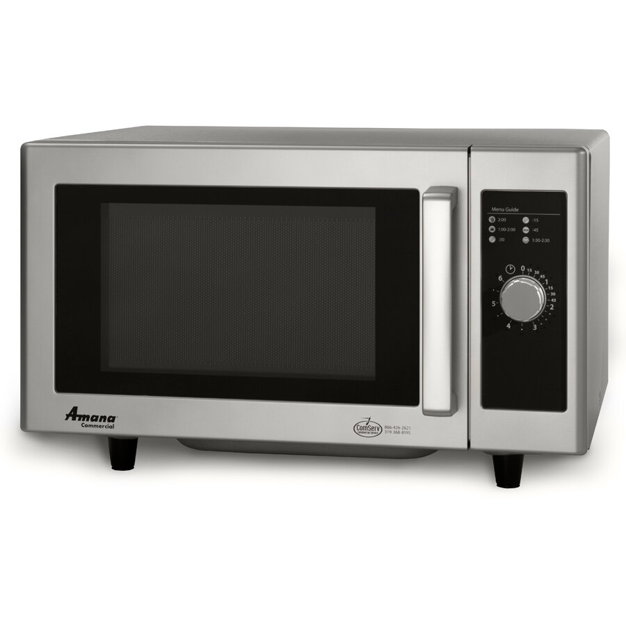 Amana RMS10D 1000 Watt Commercial Microwave with Dial Control 120V