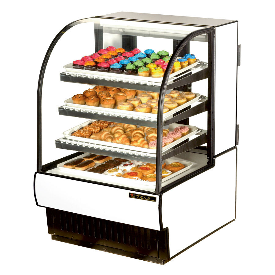 True TCGD31 31" White Dry Bakery Display Case 14 Cu. Ft.