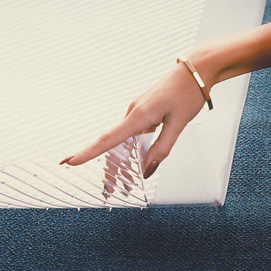 Cactus Mat 3545F2 Gripper 2 1/4' Wide Special Cut Clear Vinyl Carpet