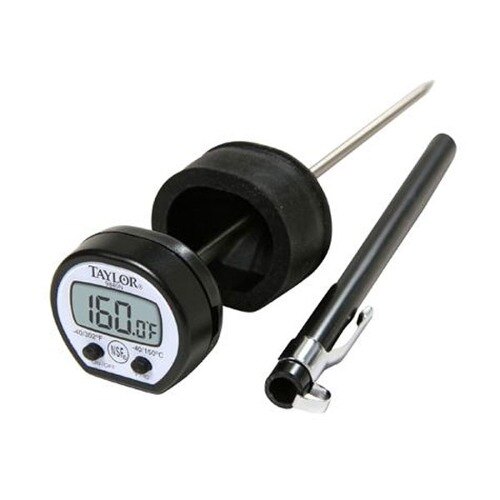 Taylor 9840RB Classic Instant Read Pocket Thermometer with 5" Probe and