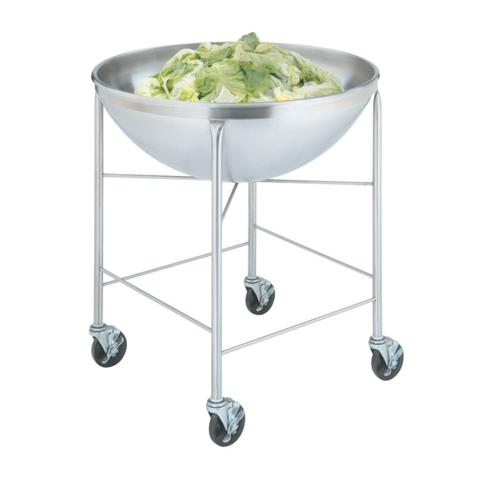 Vollrath 79818 Stainless Steel Mobile Mixing Bowl Stand with 80 Qt