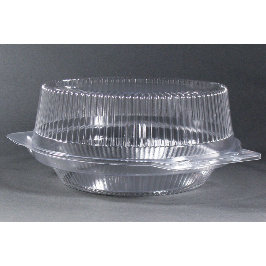 Douglas Stephen PlastiCase BL9H 9" Clear High Dome Hinged Pie Container