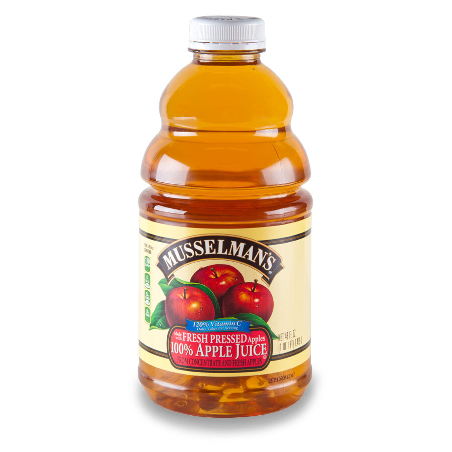 Musselman's Apple Juice with Vitamin C 8 48 oz. Bottles / Case