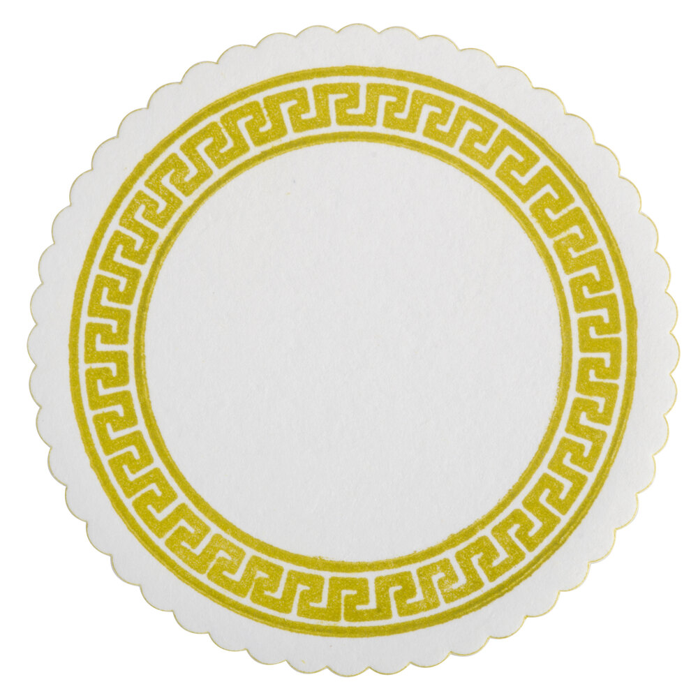 Royal Paper RBC171 Greek Key Design Budget Coaster 2500/Box