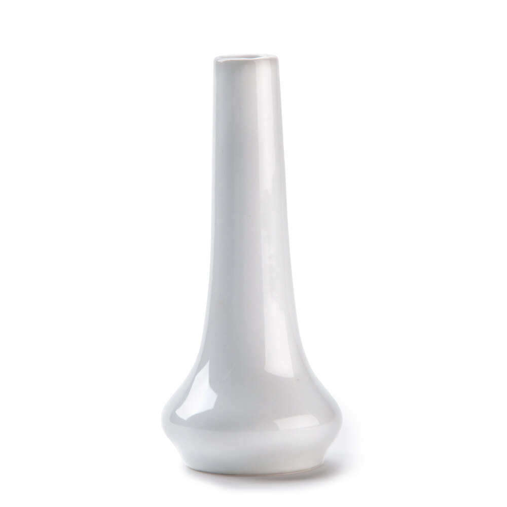CAC BV5 5" European White Porcelain Bud Vase 72 / Case