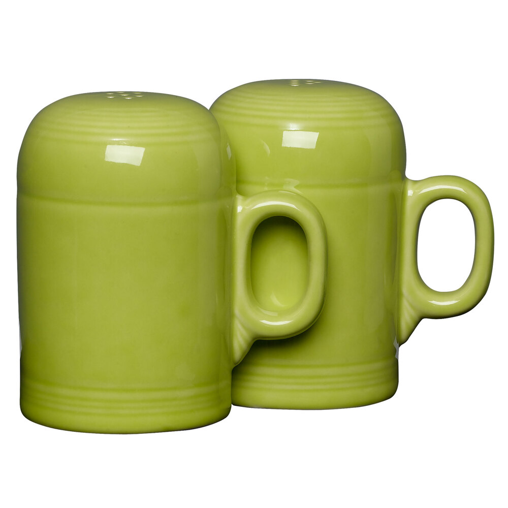 Homer Laughlin 756332 Fiesta Lemongrass Rangetop Salt and Pepper Shaker Set 4 Sets / Case