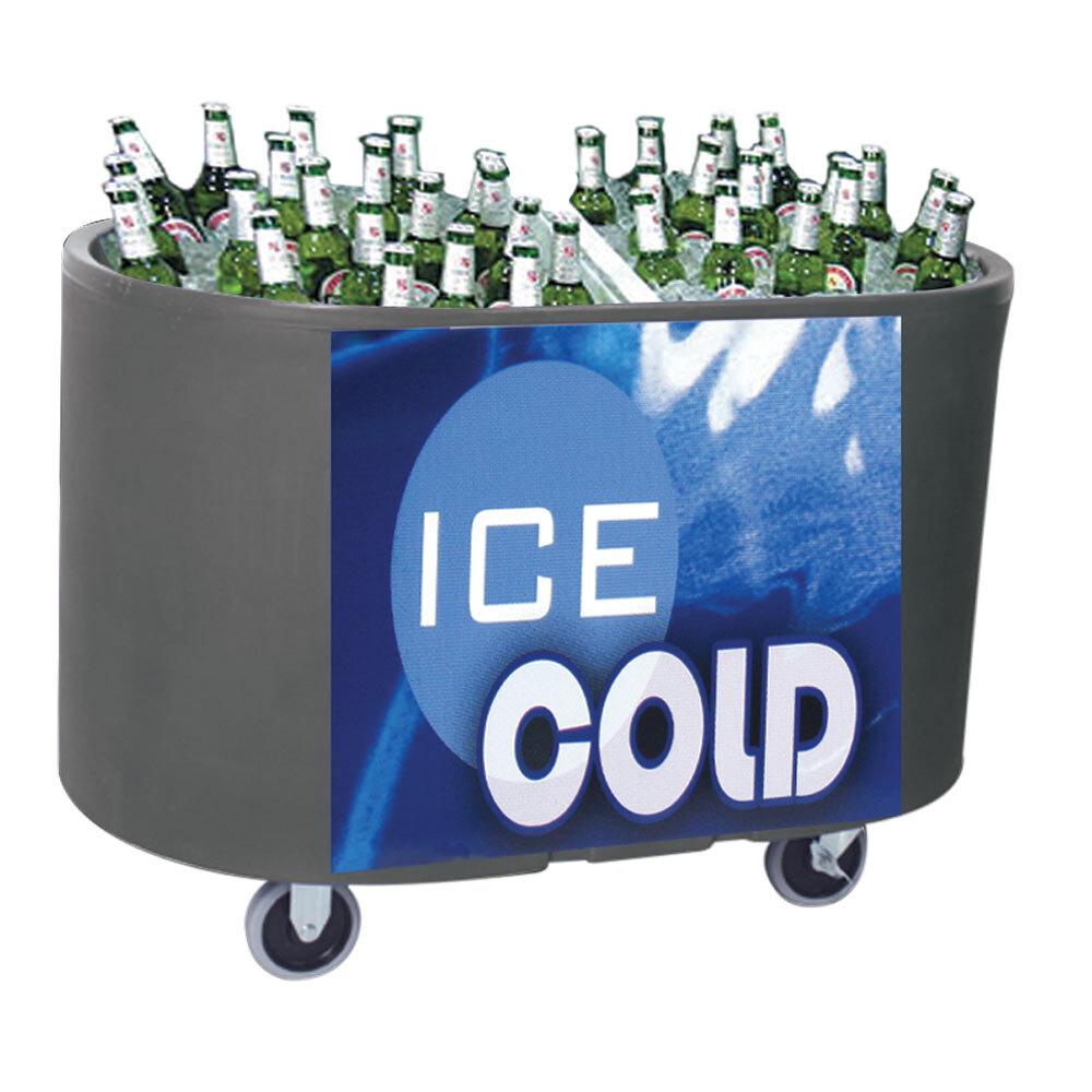 Gray Texas Tanker 1060 Portable Insulated Ice Bin / Beverage Cooler