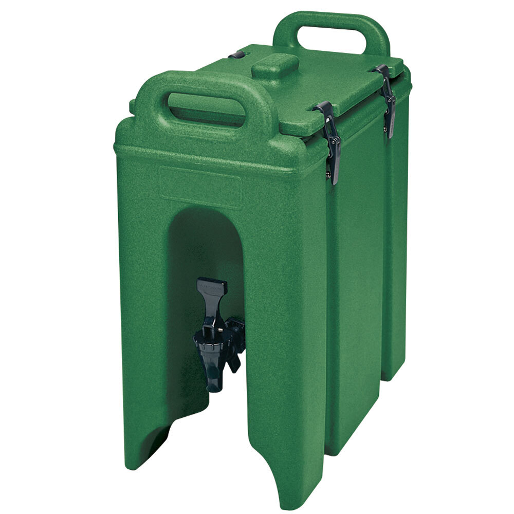 Cambro 250LCD519 Green 2.5 Gallon Camtainer Insulated Beverage Dispenser