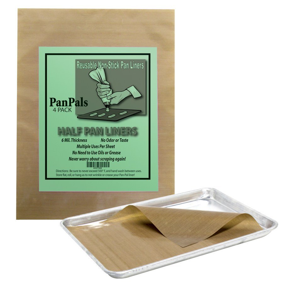 Pan Pal Half Size NonStick Reusable Pan Liner 4/Pack