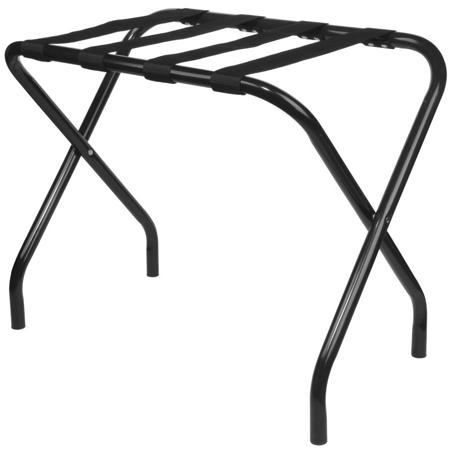 Folding Luggage Rack Black