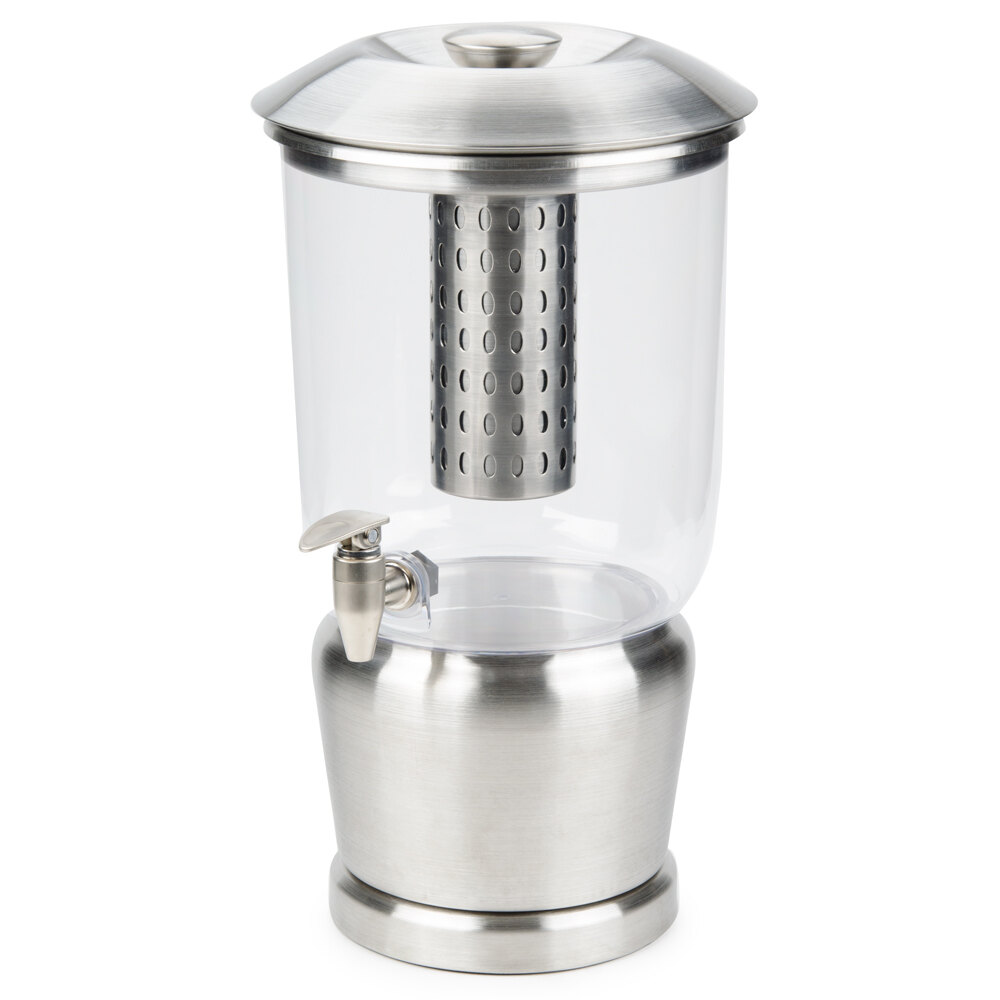 Tablecraft 85 5 Gallon Stainless Steel / Polycarbonate Beverage Dispenser