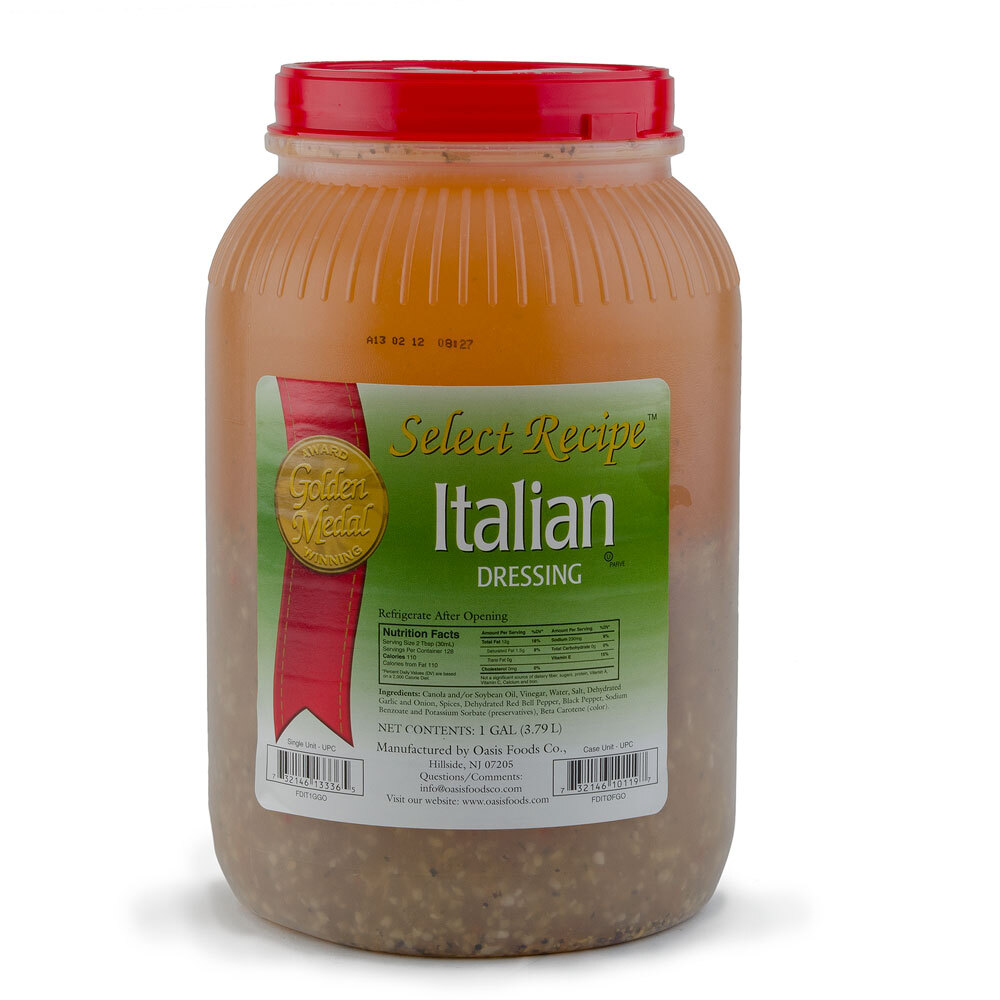 Traditional Italian Dressing (4) 1 Gallon Containers / Case
