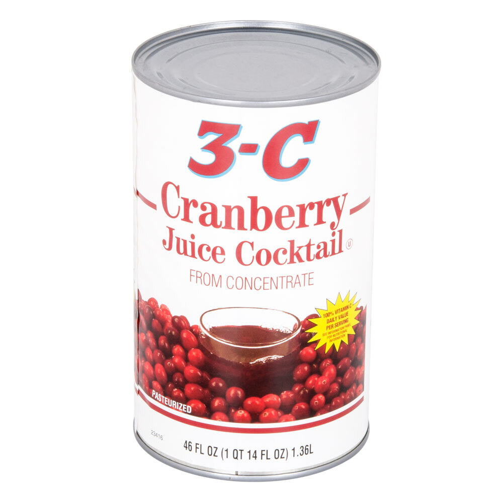 Canned Cranberry Juice Cocktail 12 46 oz. Cans / Case