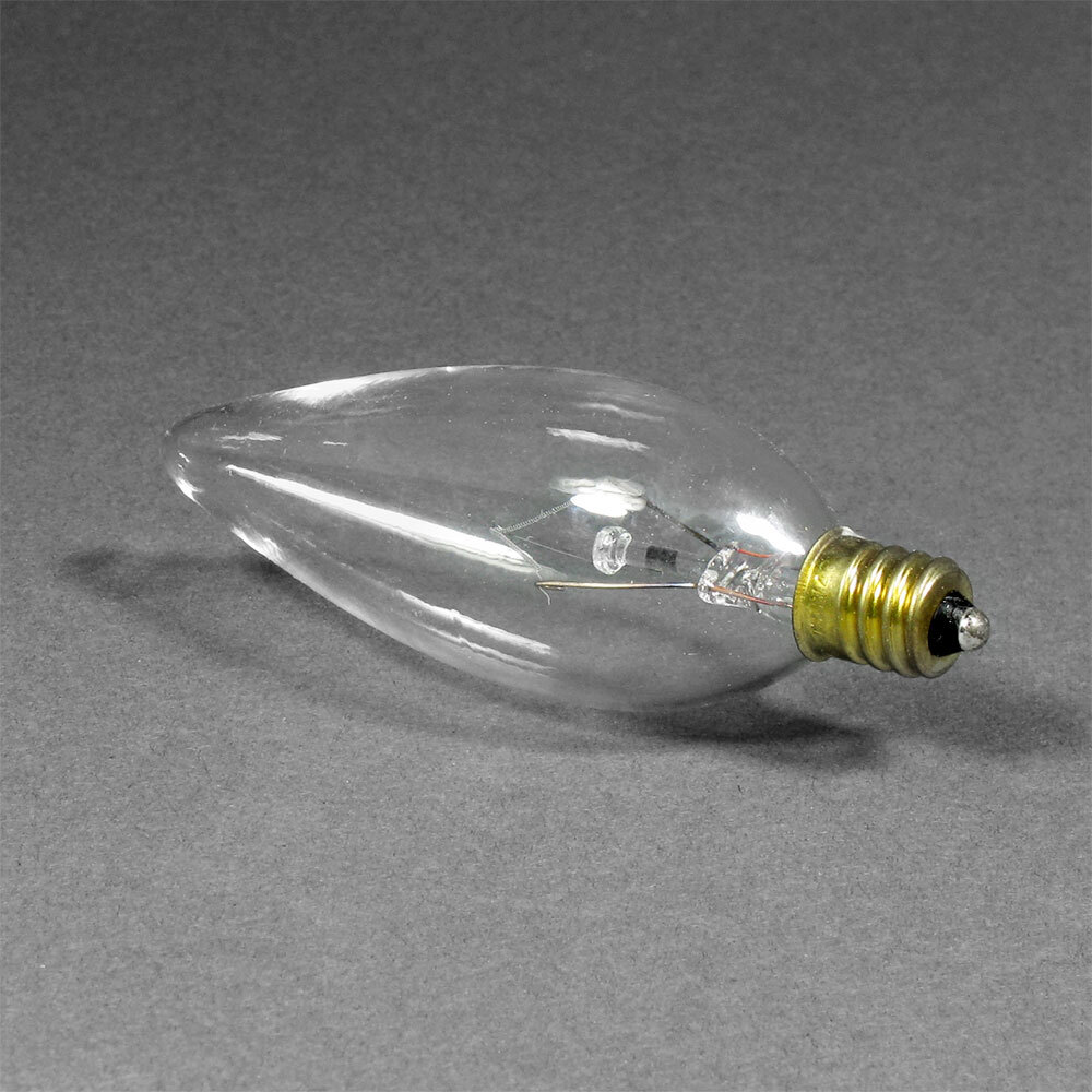 40 Watt Clear Teardrop Light Bulb 25 / Case (B10 CL; 130V)