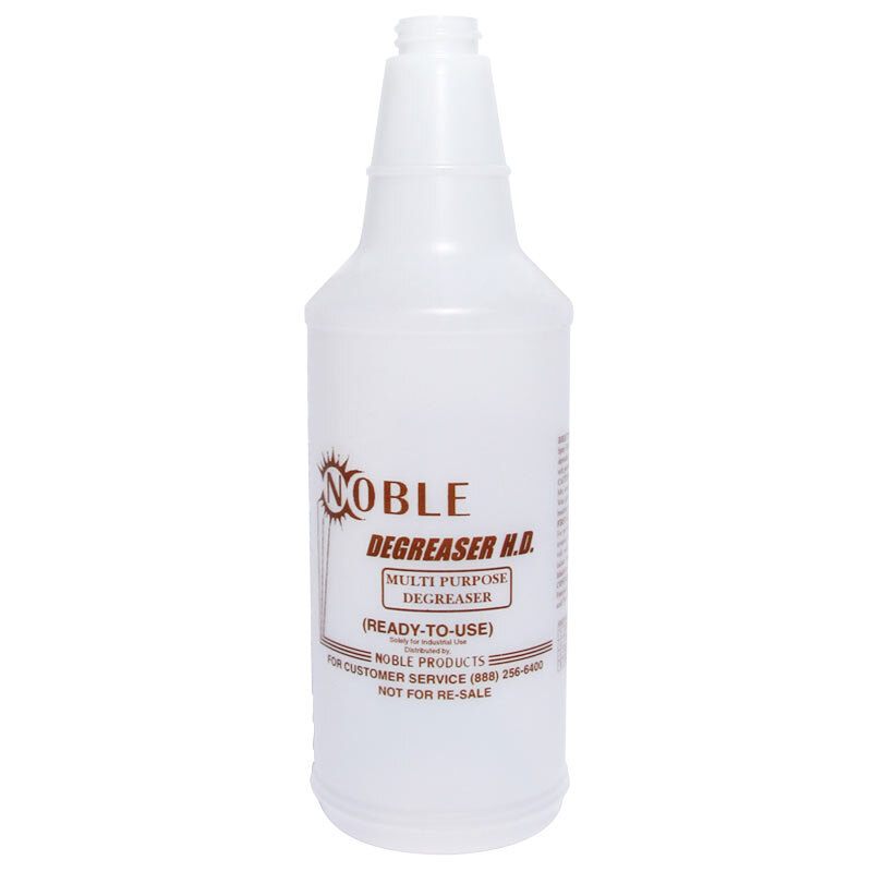 32 oz. Labeled Bottle for Noble Chemical Heavy Duty Degreaser (IMP 5032WG)