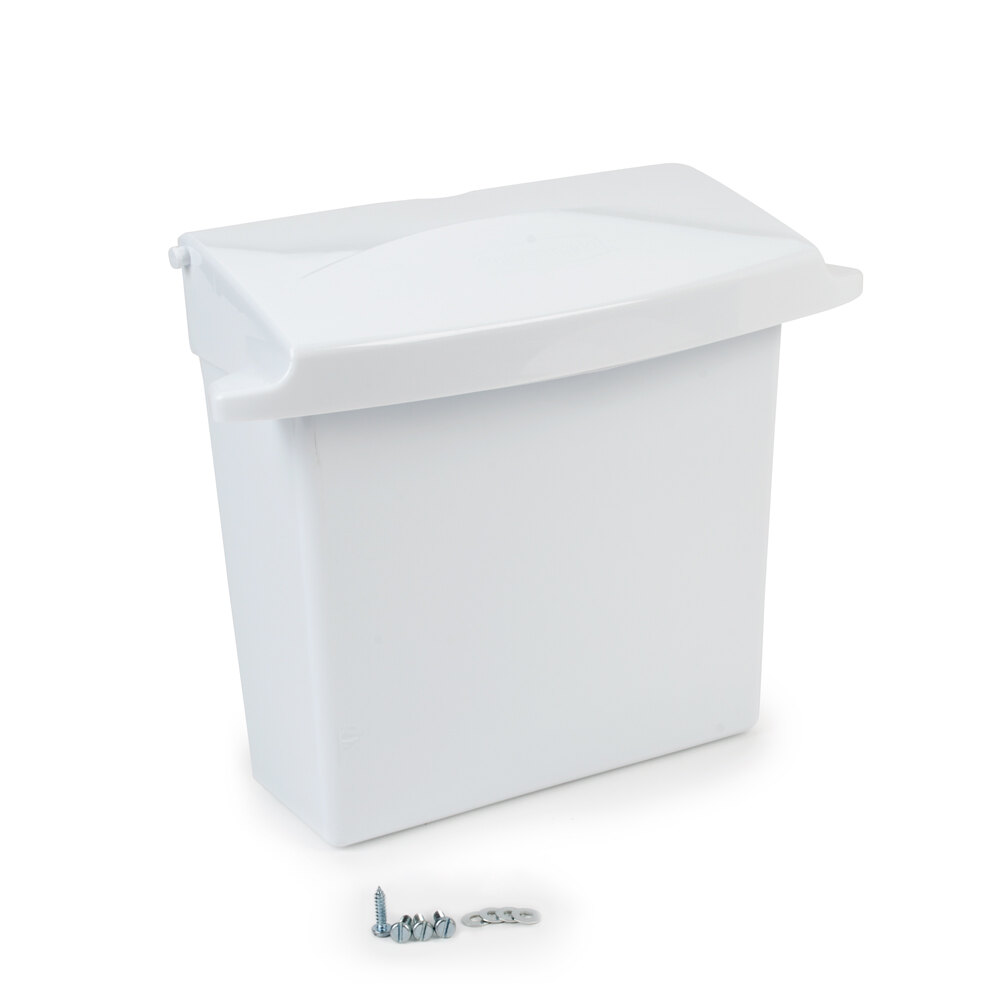 Rubbermaid 6140 Sanitary Napkin Receptacle (FG614000WHT)