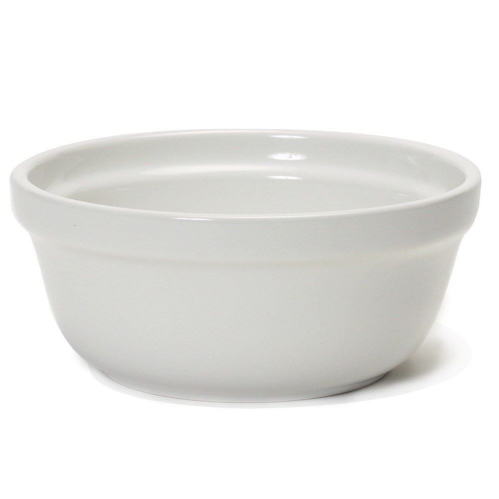 Tuxton BWB1403 DuraTux White 14 oz. Casserole Dish / Bowl 12/Case