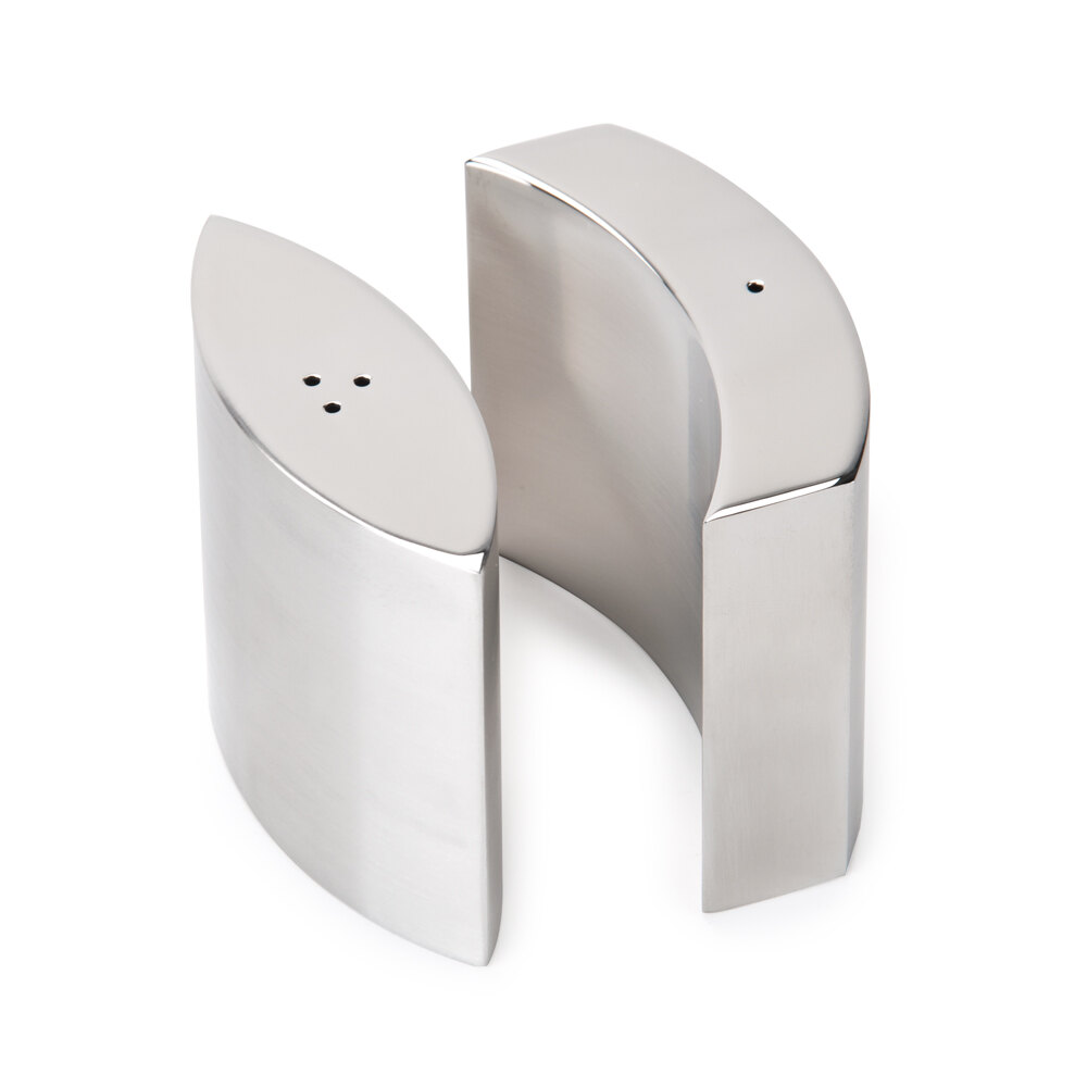 American Metalcraft SPDX11 4 oz. Stainless Steel Embracing Salt and