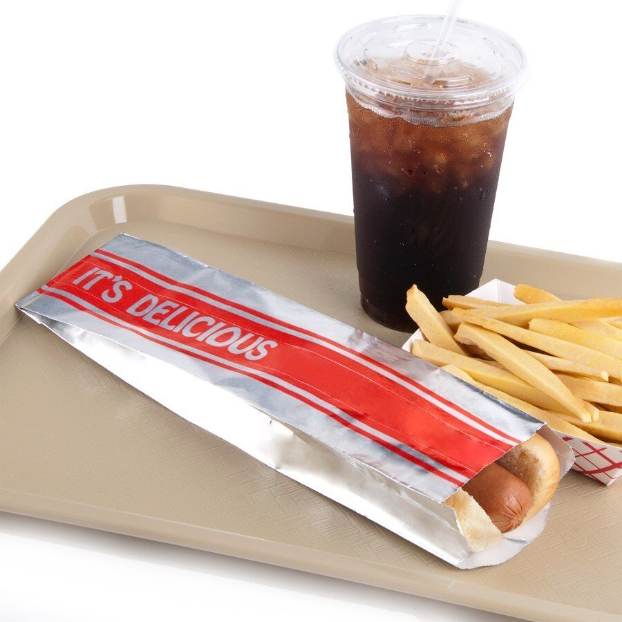 Foot Long Hot Dog Bag Printed Foil 1000/Case