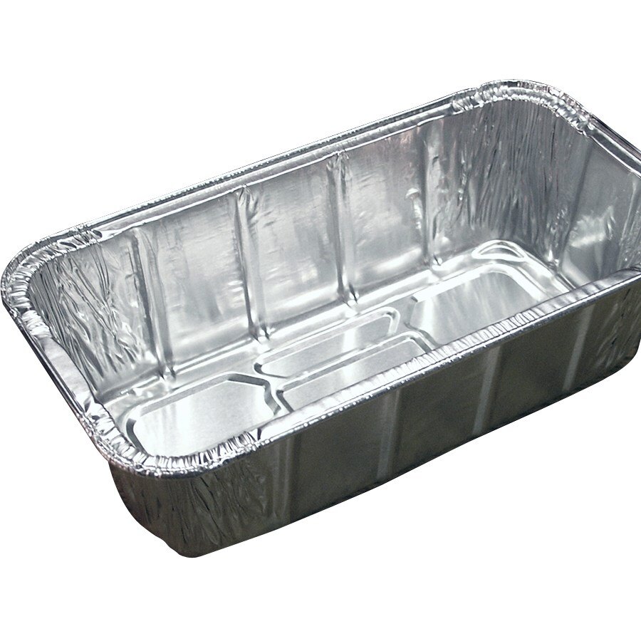 D&W Fine Pack A80 1 1/2 lb. Aluminum Foil Loaf Pan 50/Pack