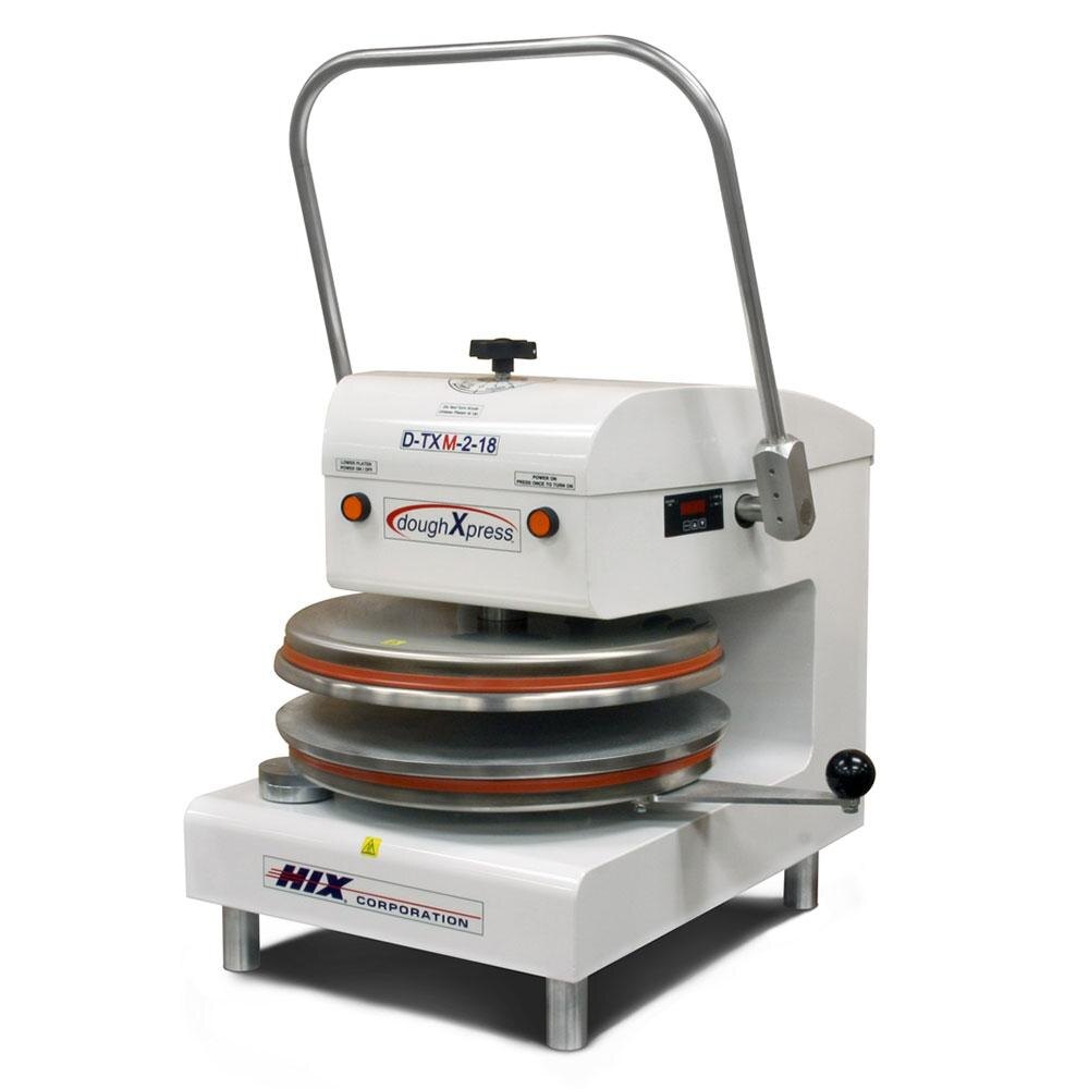 DoughXpress DTXM218WH Dual Heat Round Manual Tortilla Press 18
