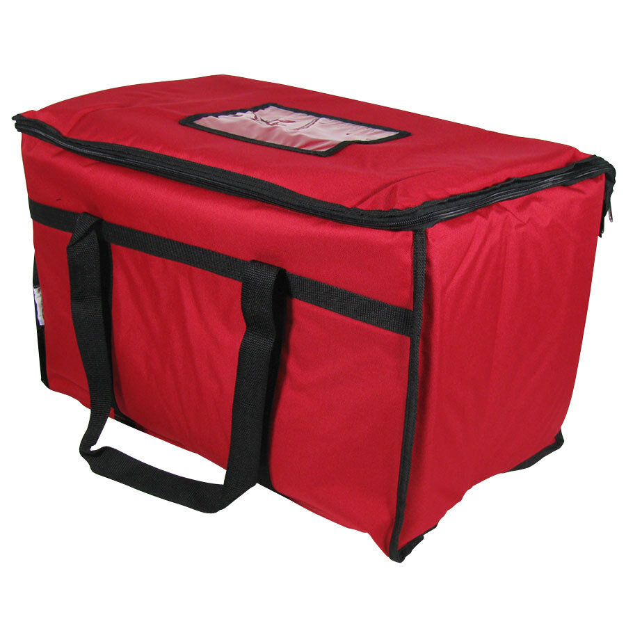 Red Insulated Food Delivery Bag / Pan Carrier