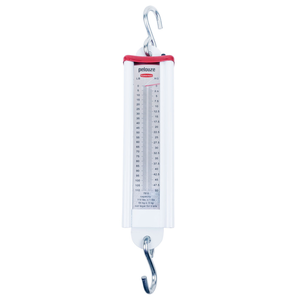 Rubbermaid Pelouze 7810 110 lb. Hanging Scale with Tare Industrial