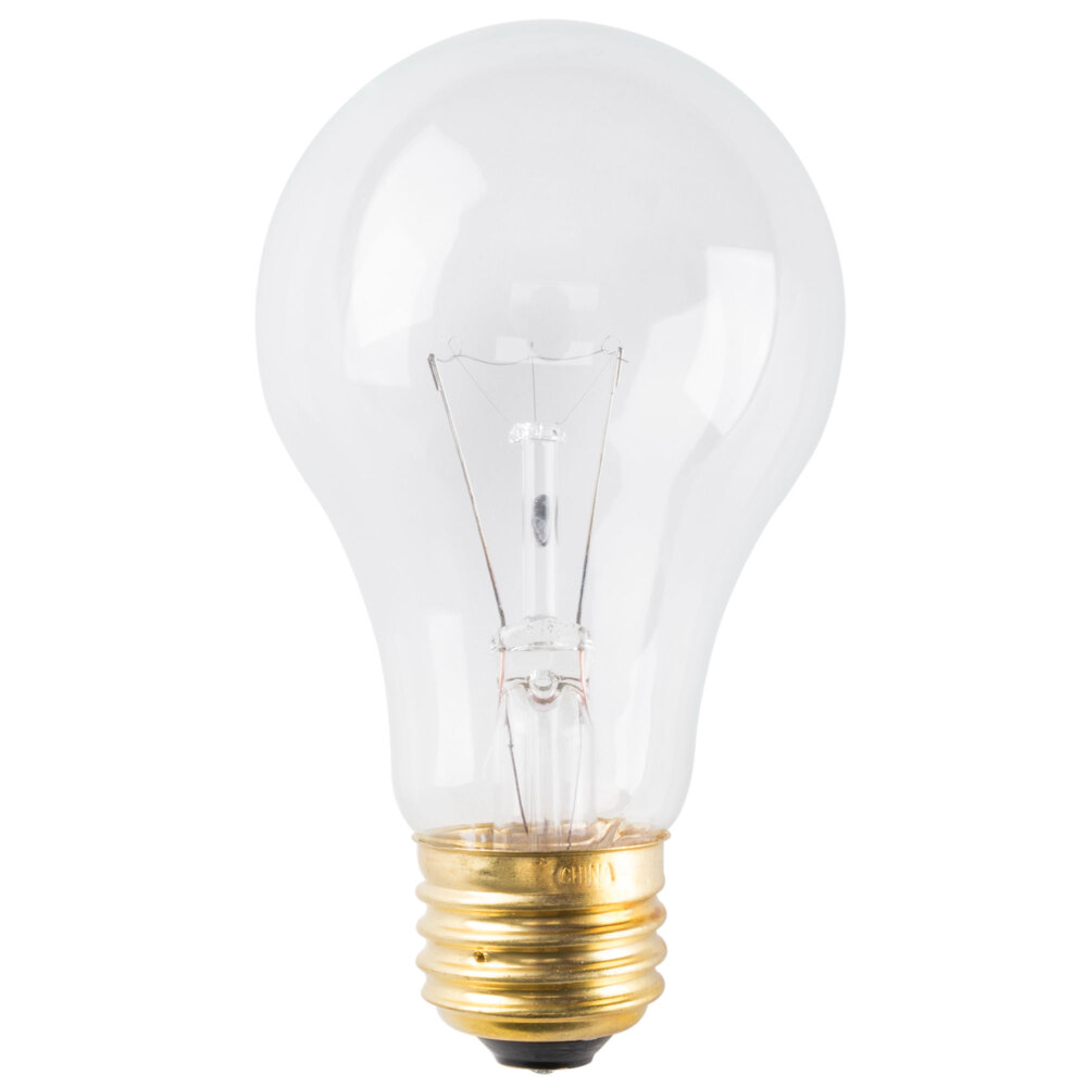 25 Watt Clear Light Bulb 4 / Pack (A19 CL; 130V)