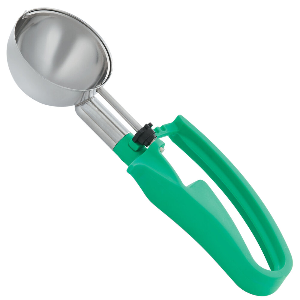 Vollrath 47393 Green 12 Squeeze Disher Portion Scoop 2.8 oz.