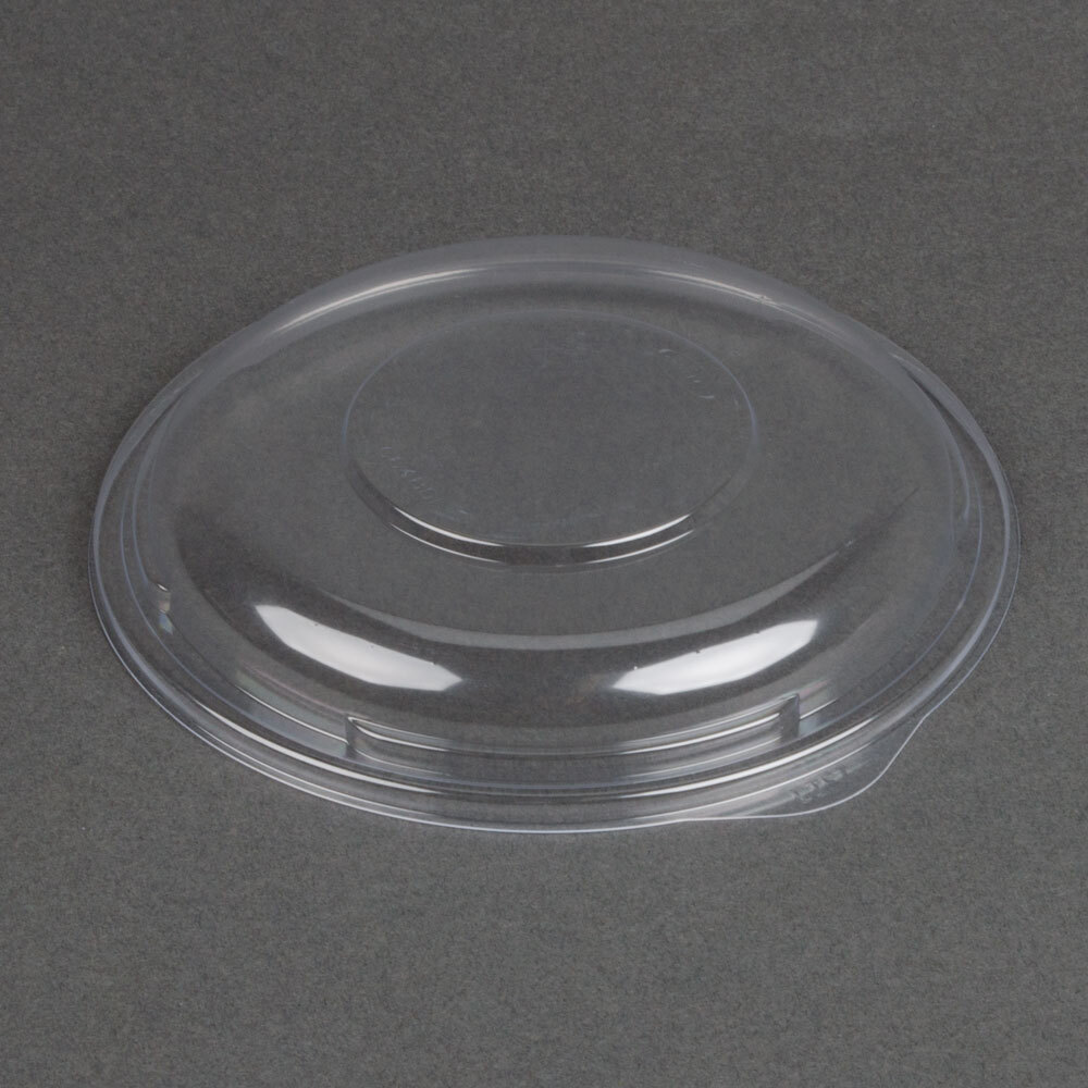 Dart Solo C64BDL Clear Plastic Dome Lid for PresentaBowl Clear Plastic Bowl 252/Case