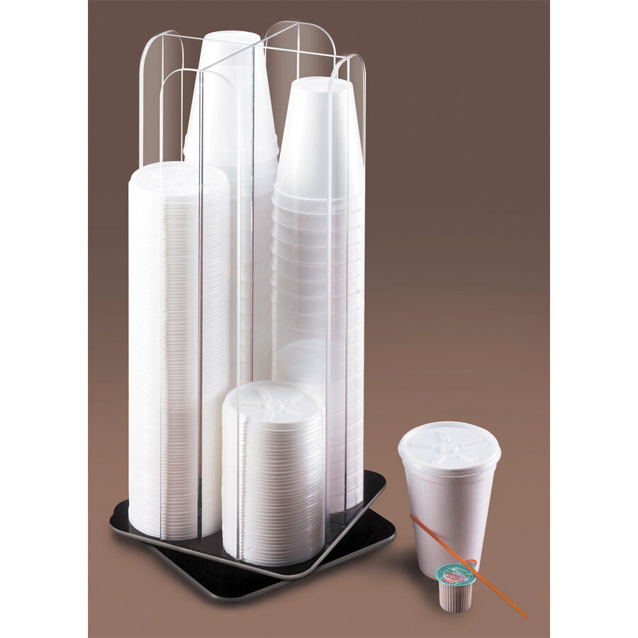 Cal Mil 378 Revolving Clear Acrylic Lid / Cup Organizer