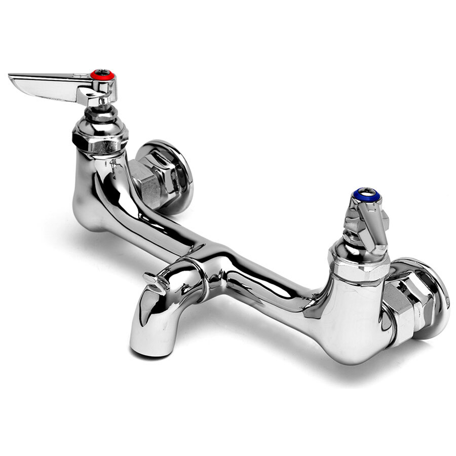 T&S B0672POL Wall Mounted Service Sink Faucet with Polished Chrome