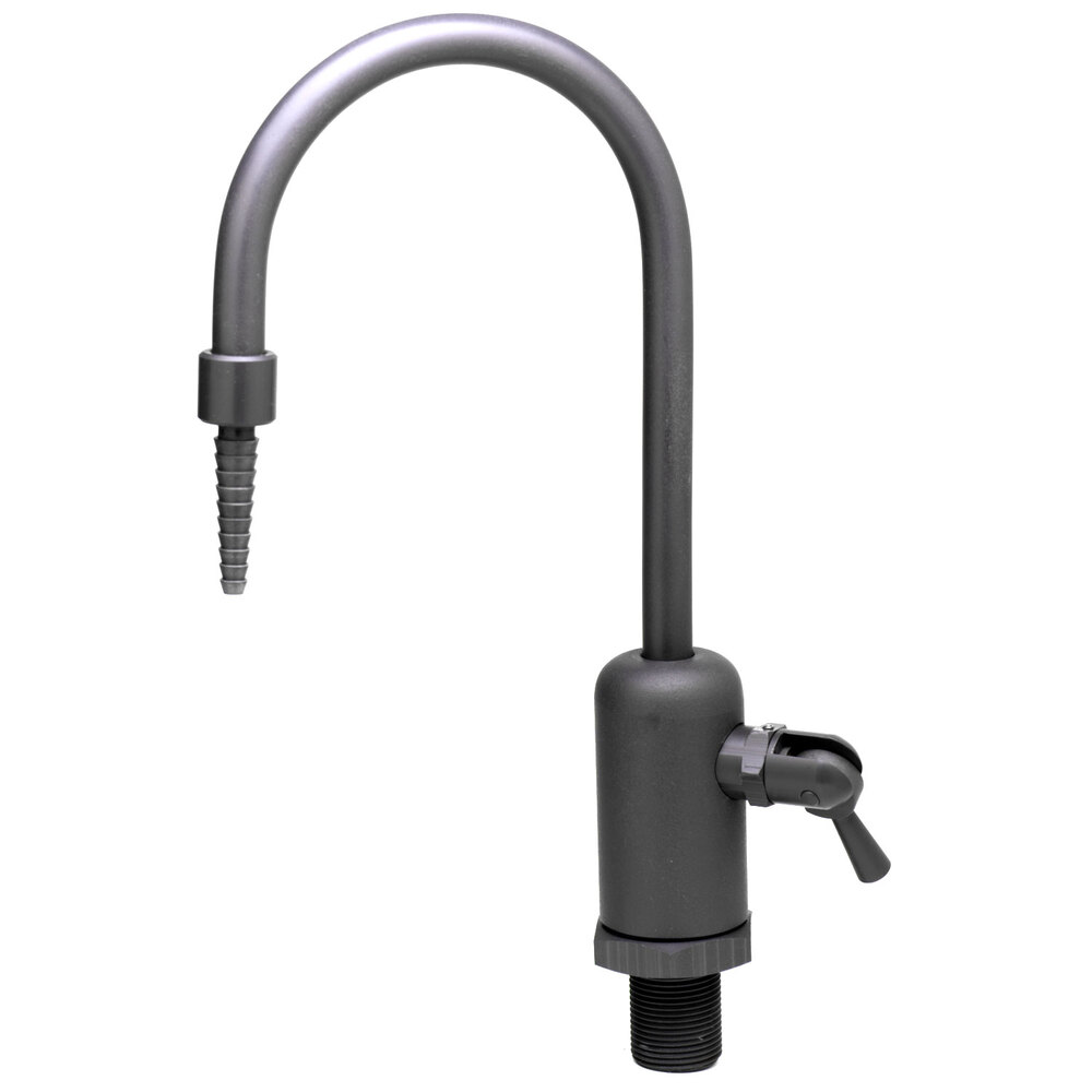T&S BL951501 PVC Laboratory Ledge Faucet with Rigid Gooseneck and