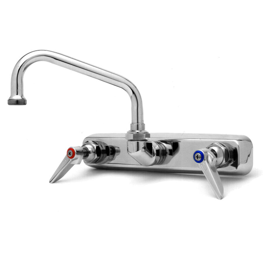 T&S B1125 Wall Mounted Workboard Faucet with 8" Centers 6" Swing Nozzle