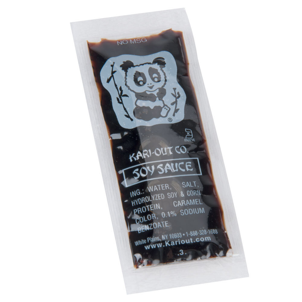 Soy Sauce (500) 8 Gram Portion Packets / Case
