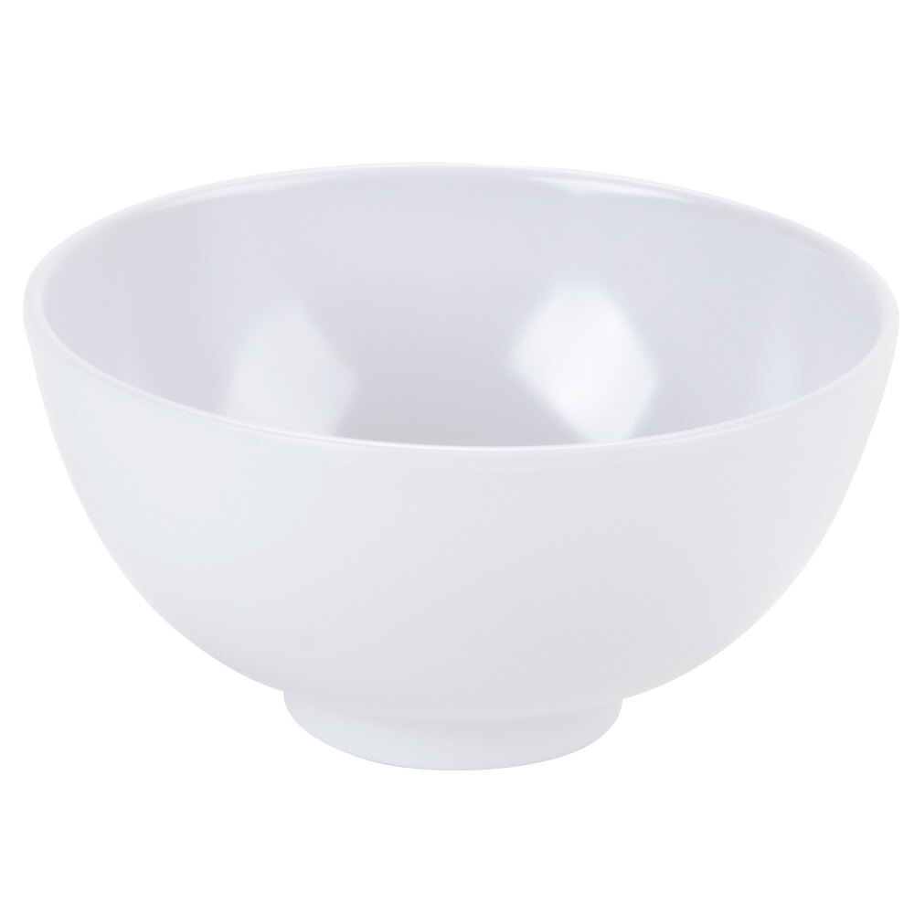GET M768W Water Lily 9 oz. White Melamine Bowl 12 / Pack