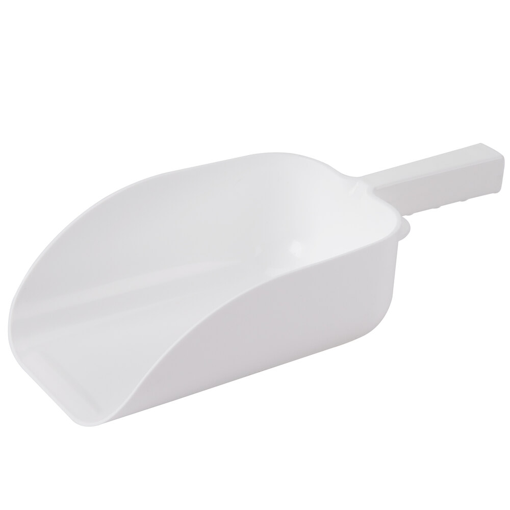 64 oz. White Plastic Scoop