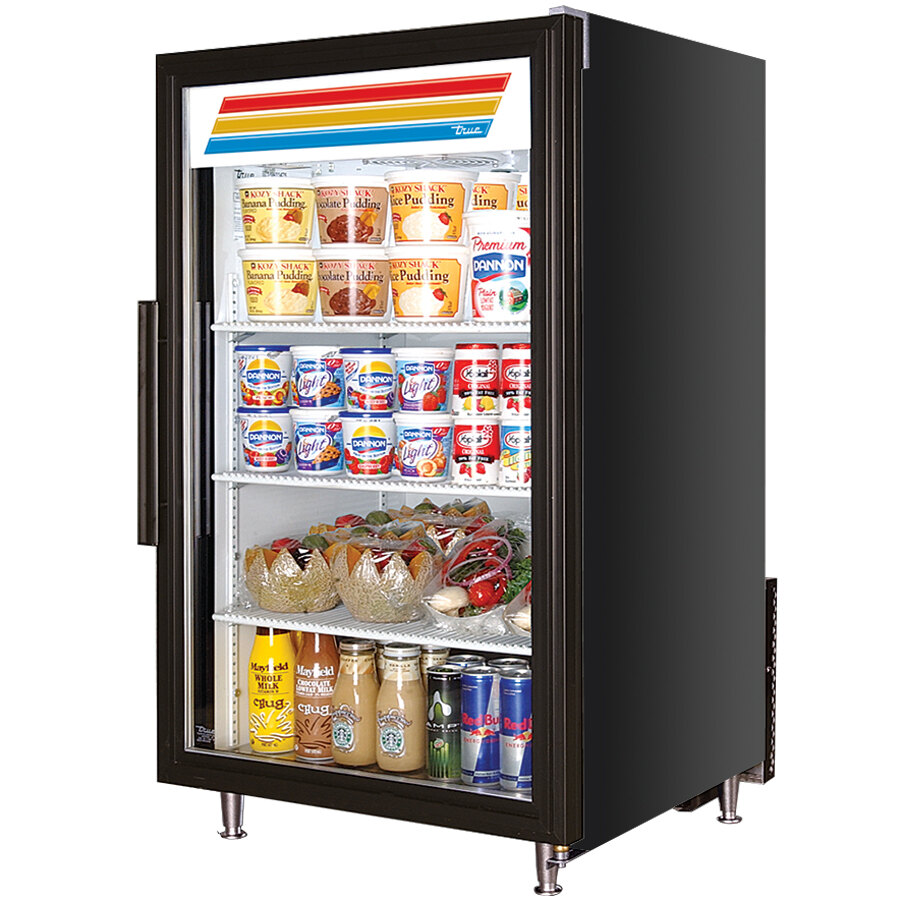 True GDM7 Black Countertop Glass Door Refrigerated Merchandiser (GDM7)