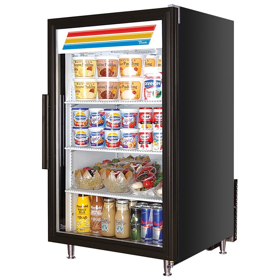 True GDM7 Black Countertop Glass Door Refrigerated Merchandiser (GDM7)