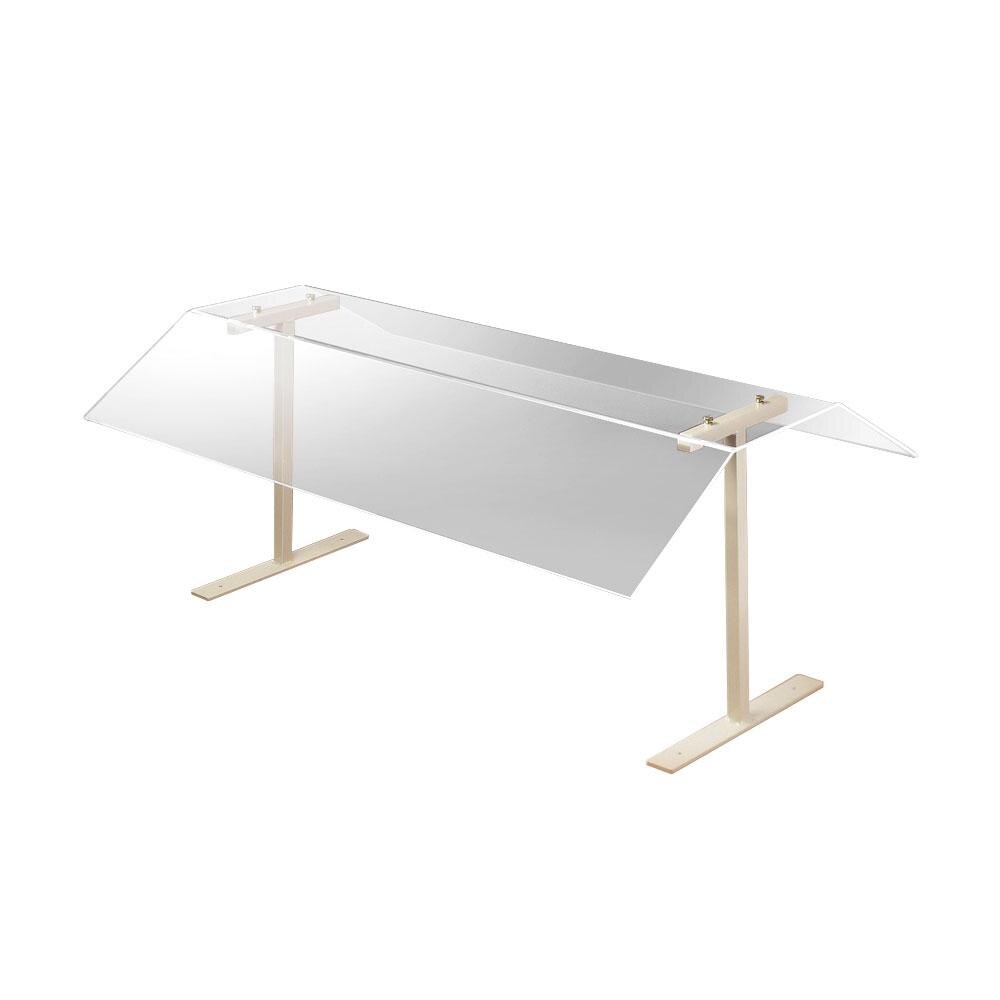 Cal Mil 772 48" Table Mount Double Face Acrylic Sneeze Guard