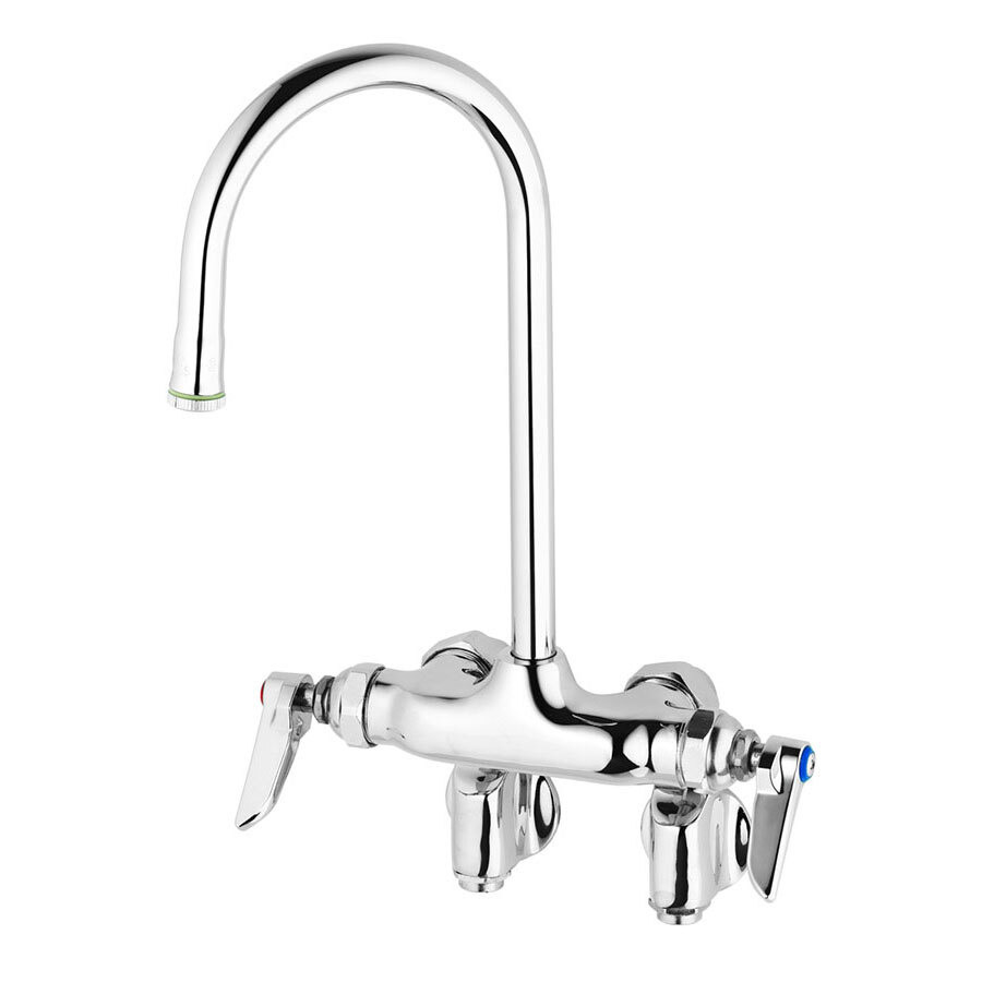 T&S B0342 Wall Mounted Pantry Faucet with Adjustable Centers, 11" High