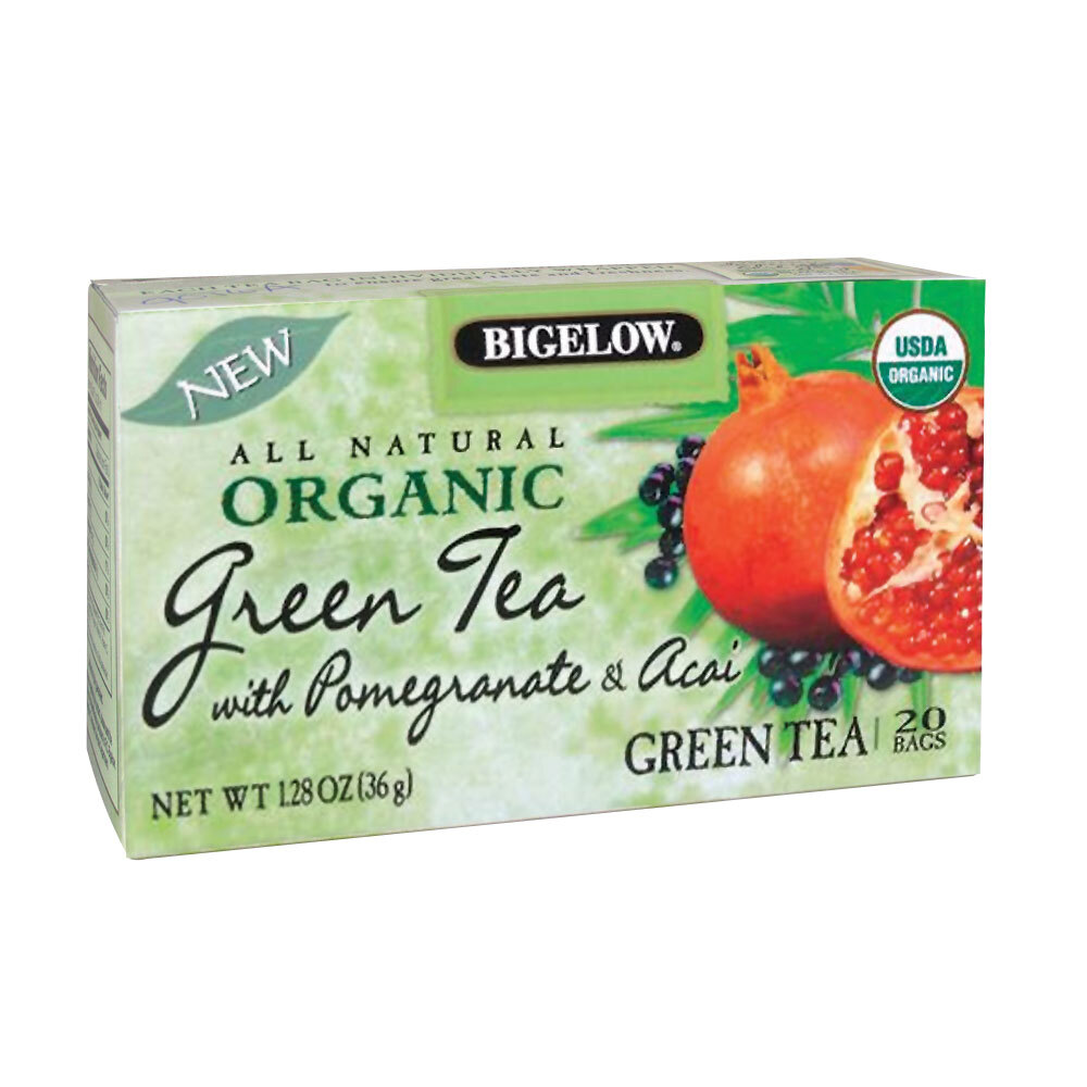Bigelow Organic Green Tea with Pomegranate and Acai 20 / Box
