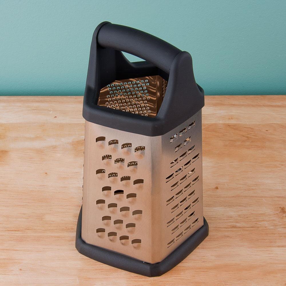 Tablecraft SG204BH Soft Grip Grater with 6 Sides (3 Circular Grate