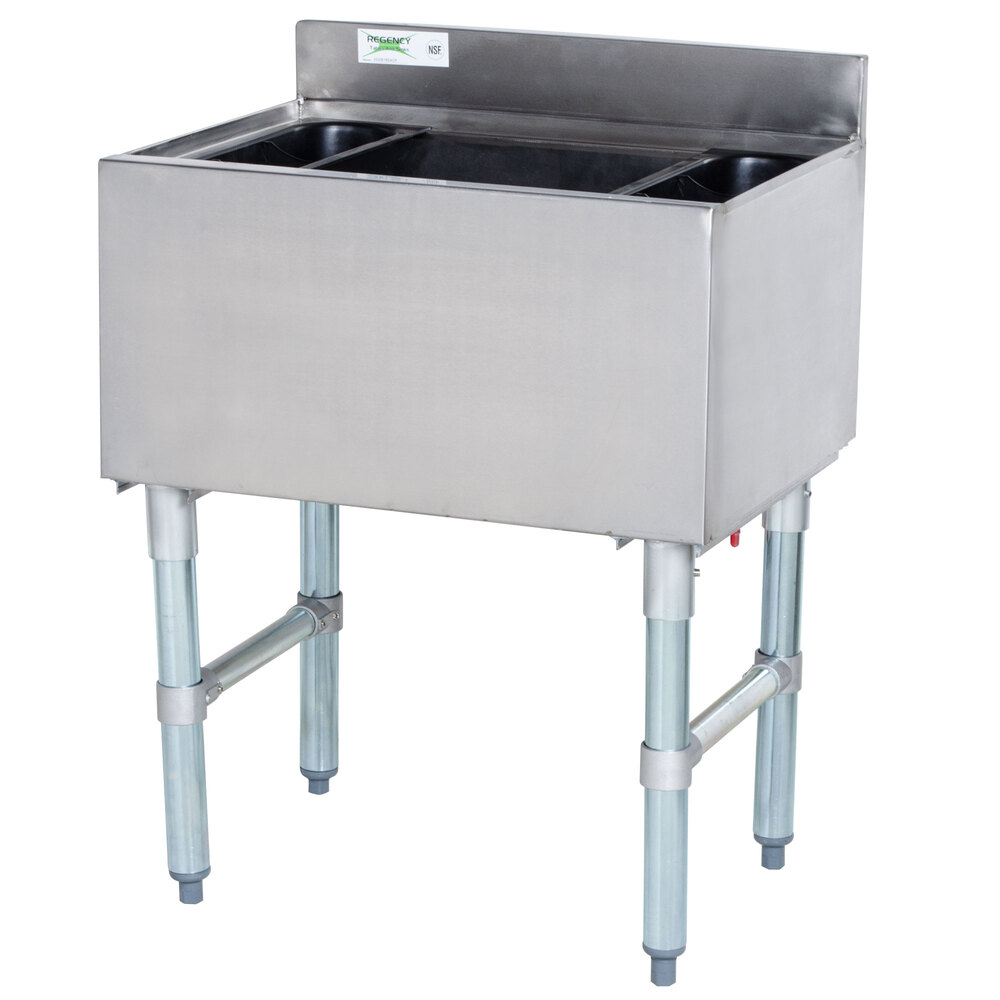 Regency 18" x 24" Underbar Ice Bin with 7 Circuit PostMix Cold Plate